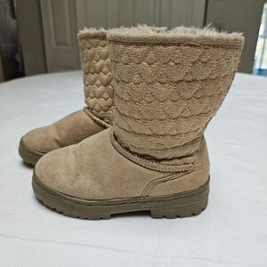 Adorable Faux Suede & Fur Baby Boots - Size 9M